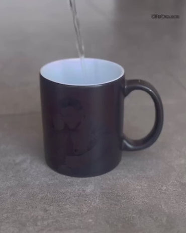 Custom Magic Mug with Keychain, Photo Cup, Color Changing Mug, Photo Mug, Customized Mug, Personalized Mug, Photo Magical Mug, Coffee Mug with Photo - 325 ml