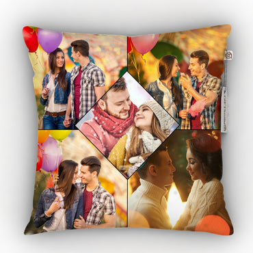 5 Photos Personalized Cushion Gift for Girlfriend, Boyfriend, Wife, Husband, Anniversary, Valentine's Day, Birthday