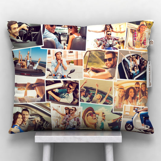 Personalized Photo Satin Pillow-Customized Cushion Cover
