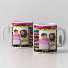 Love Quote Personalized Photo Print Ceramic Mug ( 3.7x3.2in, 320ml)