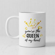 You're The Queen Of My Heart White Mug(Set of 1)