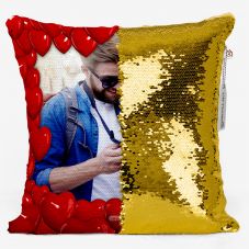 GiftsOnn Gold Magic Cushion 12x12 Cushion with Filler