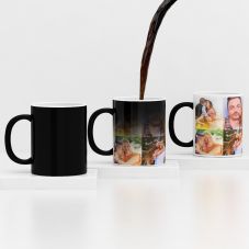 GiftsOnn Black Color Changing Magic Mug - Customized With Photo
