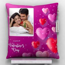Happy valentine's day Printed Cushion With Cover -12x12 in