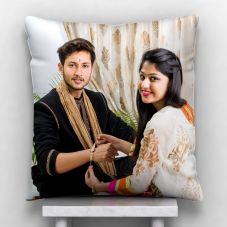 Photo Personalized Satin Pillow - White,12*12 inch