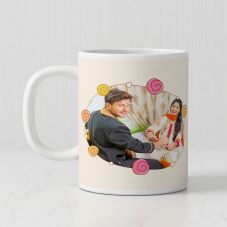 Happy Raksha Bandhan Personalized White Mug