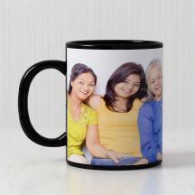 GiftsOnn Black Color Mug - Customized With Photo