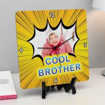 Cool Brother Wooden Personalized Clock