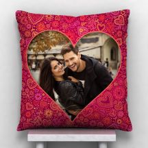 GiftsOnn Heart Personalized Cushion With Cover 