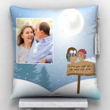 Personalized Lovely Printed Cushion With Cover 12x12 in