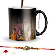  Rakhi Combo for Raksha Bandhan Printed Magic mug with rakhi