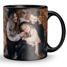 GiftsOnn Personalized Black Mug (Black Patch Printed Mug, 320ml,Set of 1)