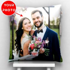 GiftsOnn Black Color Personalized Pillow - Customized With Photo